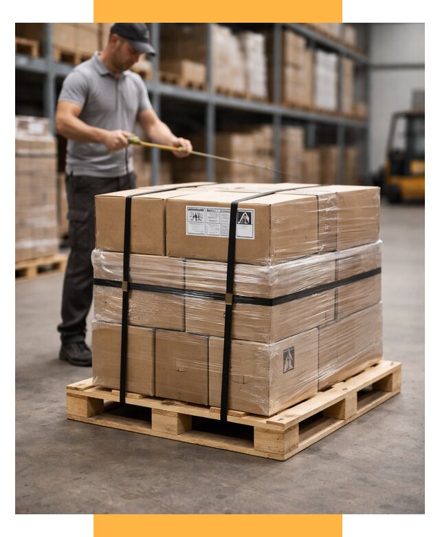 Упаковка и паллетирование грузов от 3636 р. | СетСервис-Кхм