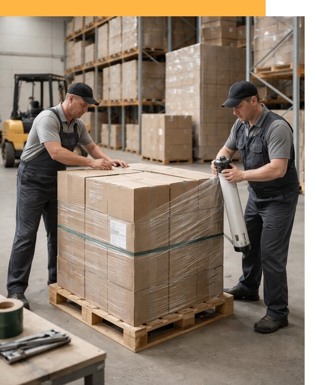 Упаковка и паллетирование грузов от 3636 руб: защита и крепление