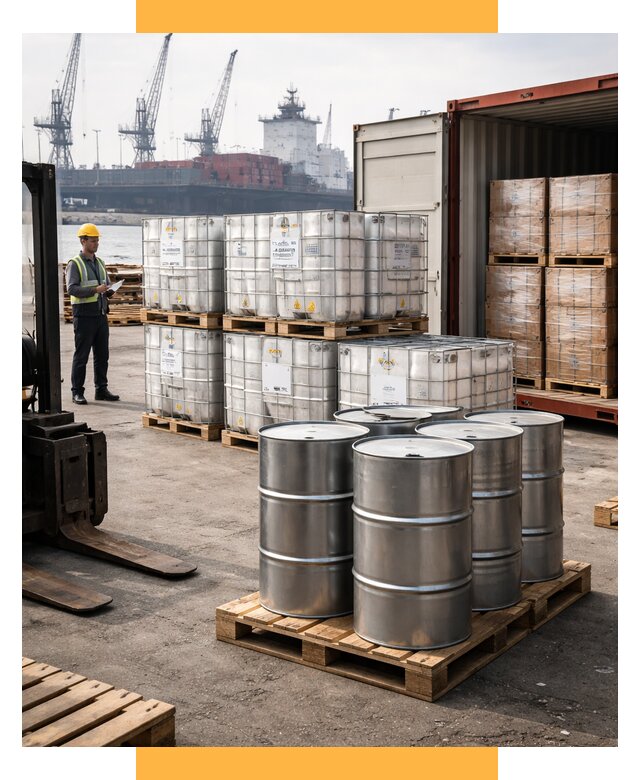 Доставка химического сырья из Индии от 259700 р. | СетСервис-Кхм