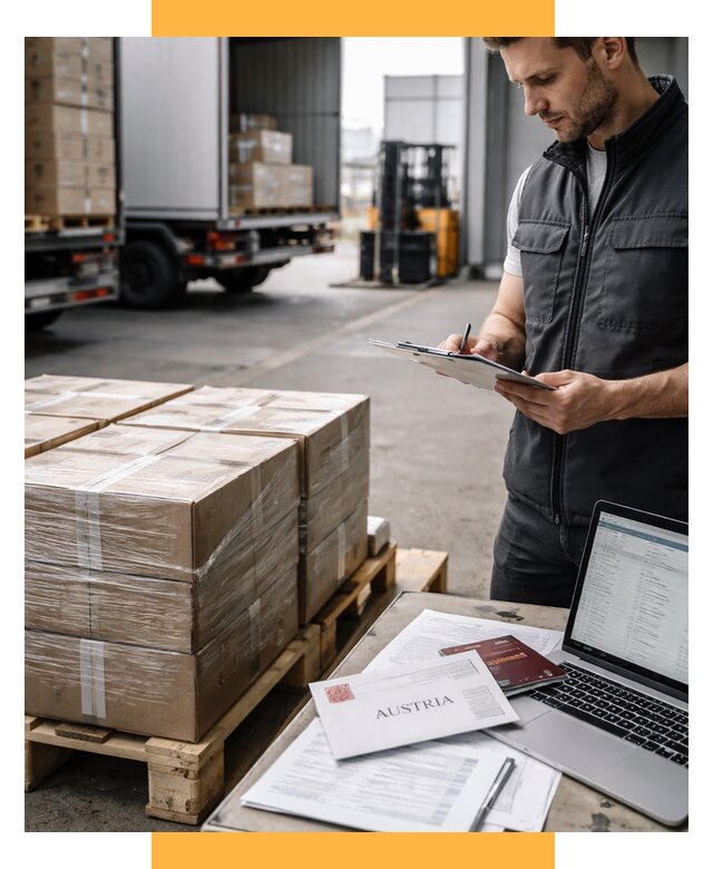 Доставка в Австрию от 67522 р. Логистика и экспорт СетСервис-Кхм