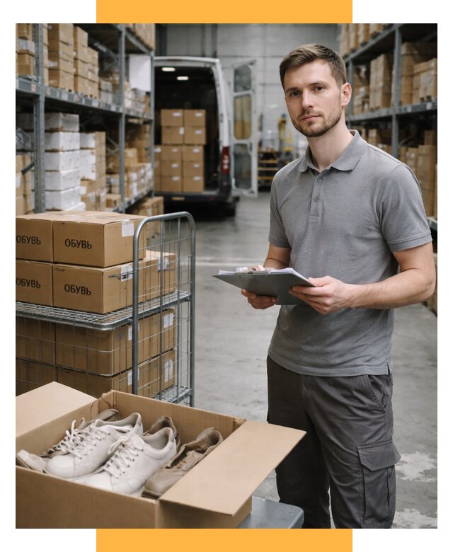 Доставка обуви из Китая и Турции от 4675 р. СетСервис-Кхм