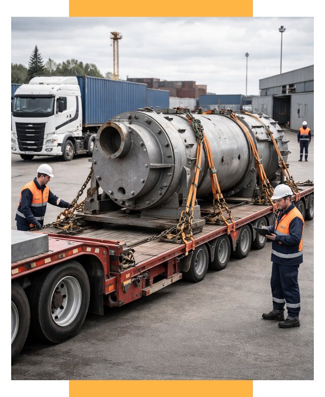 Перевозка тяжеловесных грузов под ключ от 155820 р. | СетСервис-Кхм