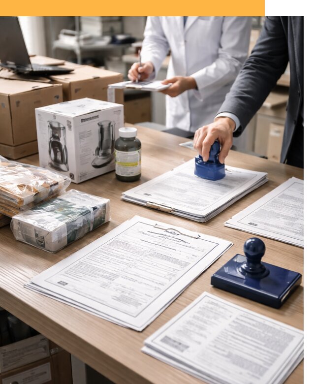 Сертификация импортных товаров от 12466 с таможенным сопровождением